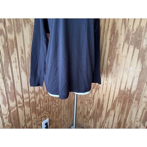 Gymshark Long Sleeve T Shirt Mens XS Performance Workout Solid Black NWOT - Picture 2 of 8